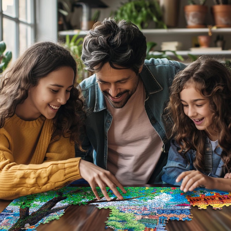 White Mountain Spring in The City Puzzle 1000 Piece Seasonal