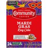 Community Coffee Mardi Gras King Cake Flavored 24 Count Coffee