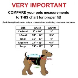 Pack of 3 Dog Belly Band Puppy Diapers Male Boy Belly Wrap Reusable Washable for Small Dog Breeds (XS: Waist 10" - 12", Orange Trim)