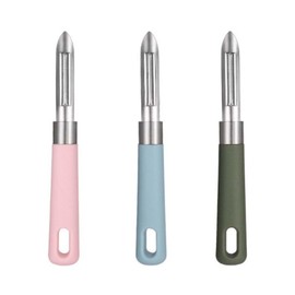 UYVPAER Set of 3 Peelers, Vegetable Peelers, Potato Peelers, Multifunctional Peeler Made of Stainless Steel, 18 cm, Partially Matte, Potato Peeler, Professional Peeler Suitable