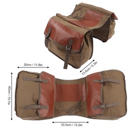 Tomotato Bike Rack Bag Bicycle Rear Seat Trunk Bag Cycling Bike Carrier Backseat Storage Saddle Bag Bike Tail Bag(Khaki)