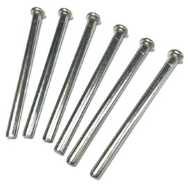 ZDingTech 6pcs Door Hinge Pins for Doors 4 Inches Door Hinge Pin,Door Pins,Door Hinge Screws,Bronze Door Pins for Interior Door Hinges Replacement.Door Closing Hinge pins.Silver