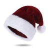 Tokforty Santa Hats, Wine Red and White Santa Hats for
