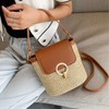 Lifenanny Small Straw Crossbody Bag, Women Cellphone Shoulder Bag Beach
