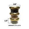 Caviar Line Small Mini Glass Jars With Tin Lids -
