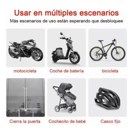 Candado Cadena Reforzado Alta Seguridad Para Bici O Moto