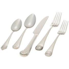 Reed & Barton Seashell 5Pc Flatware Place Setting, 5 Piece, Silver