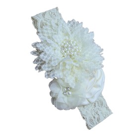 FOMIYES Luxury Boys and Girls Headband Curly Hair Band Stretchy Flower Lace Hair Accessory for Girls