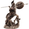 Ancient Greek Goddess Athena / Minerva Throwing Spear (Decorative Bronze