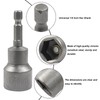 Cjueiom 2pcs 1/4" Quick-Change Hexagon Socket, 17mm Metric Nut Drivers