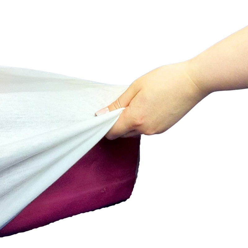 Interfit Knitted Fitted Sheet, White, Single Bed, Fits Hospital Beds