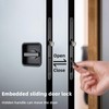 Pocket Door Lock Hardware with Pull, Recessed Handle Latch,Invisible Sliding