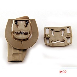 HANSTRONG GEAR Taktische Airsoft Verschleierung Rechte Taille Paddel Gürtel Holster für M9 M92 (DE)