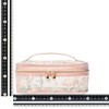 Francfranc Mesh Embroidery Vanity Pouch, Small, Pink