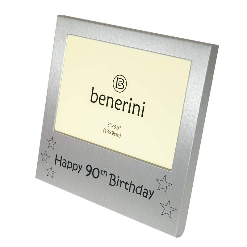 Happy 90th Birthday Photo Picture Frame - 5 x 3.5