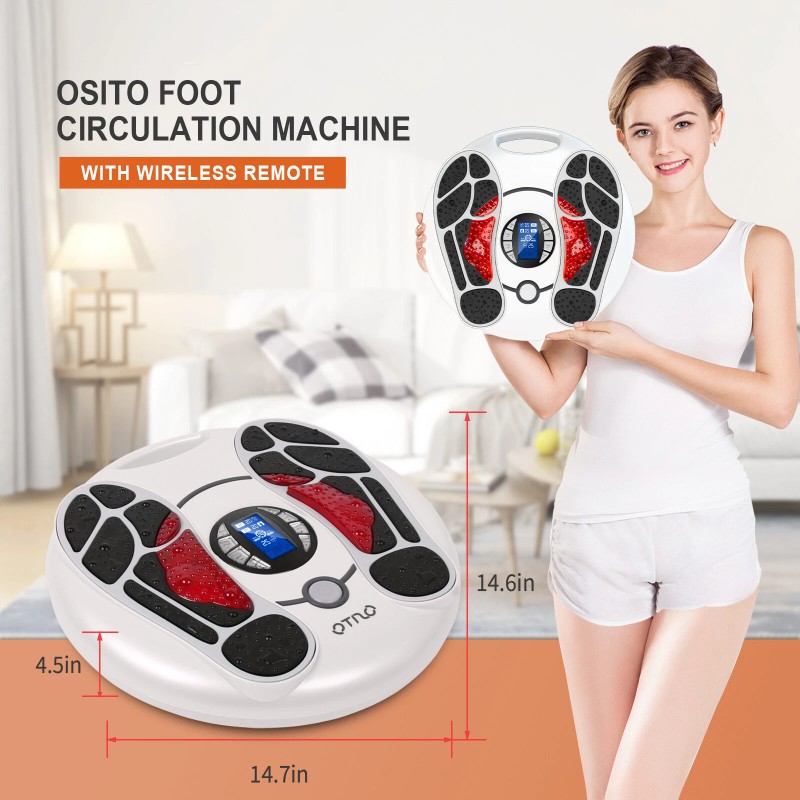 OSITO TENS EMS Foot Circulation Massager Machine Legs Blood Booster
