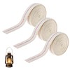 3Rolls Lamp Lantern Wicks,1.3cm Wide Flat Cotton Oil-Lamp Wick Replacement