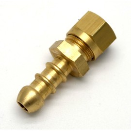 British Made 8mm Compression Fitting to Lpg Fulham Nozzle to 8mm I/D Hose (81)