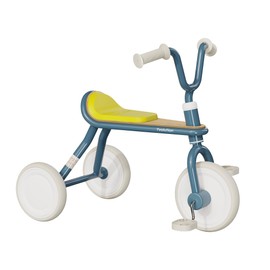 Yvolution Classic Trike Kids Tricycle from 18 Months to 3 Years Old, Retro Feeling, Puncture-Proof Wheels (Blue)