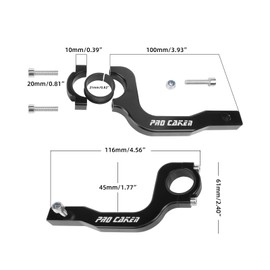 PRO CAKEN Universal 7/8" 22mm and 1 1/8" 28mm Hand Guards CNC Bracket for Dirt Bike Motocross ATV Scooter for CRF KLX KX LTR TRX SX SXF EXC XCW Grizzly hawk 250 Bicycles
