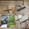 Silicone Shower Squeegee for Glass Doors with Built-in Hook, 8.3