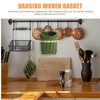 COLLBATH Wicker Basket Stackable Storage Baskets for Dishwasher Wall Storage
