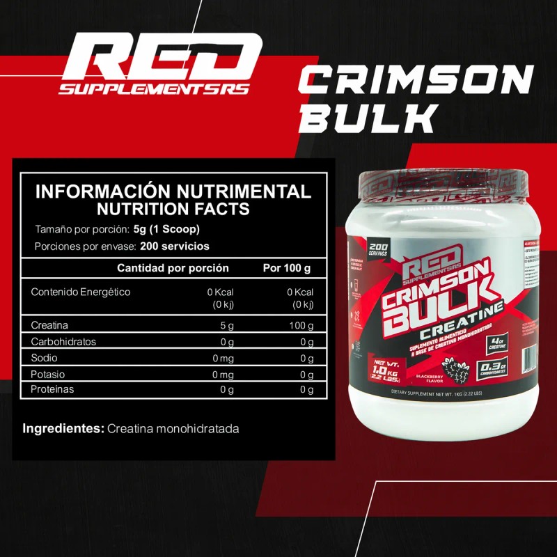 Creatina Monohidratada 1kg Redline + Reductor Abdominal Cáps