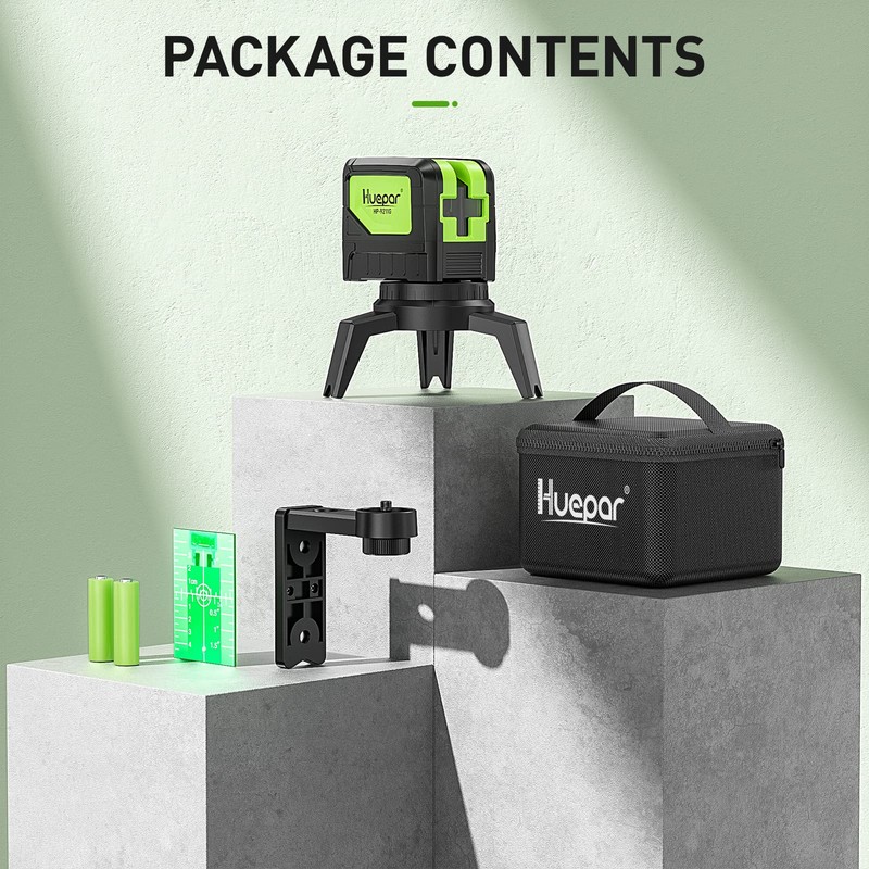 Laser Level with 2 Plumb Dots - Huepar Plumb Laser