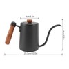 Pour Over Coffee Kettle with Gooseneck Spout Stainless Steel 20oz