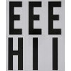 Hillman 3" Black and Silver Reflective Adhesive Letter Pack