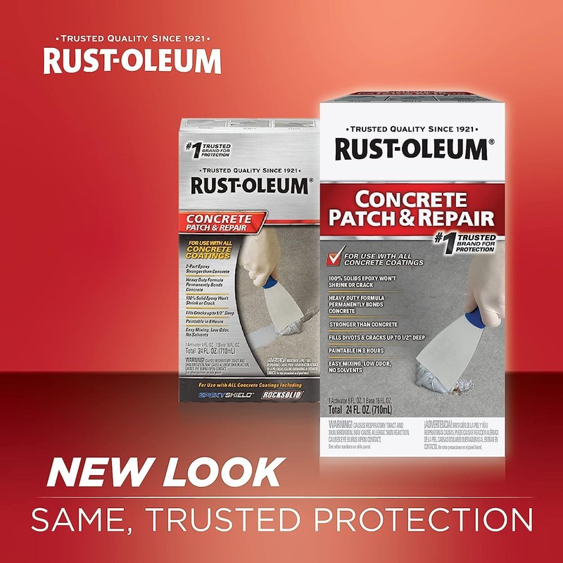 Rust-Oleum 301012-4PK Concrete Patch & Repair, 24 oz, Gray, 4