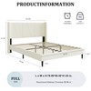OLALITA Full Size Upholstered Platform Bed, Full Frame with Tufted