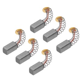 PATIKIL Carbon Brushes 10x5x5mm for Electric Motors Power Tool rotary tool Table Saw Spare Part Repair, 6 Pack