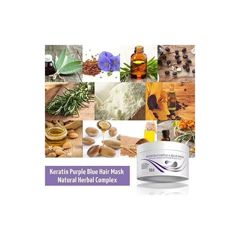 Vitamins Hair Mascarilla Capilar Con Queratina Morada
