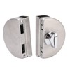 Glass Door Lock 97x65mm Split Type Brushed Polished Surface Replacement