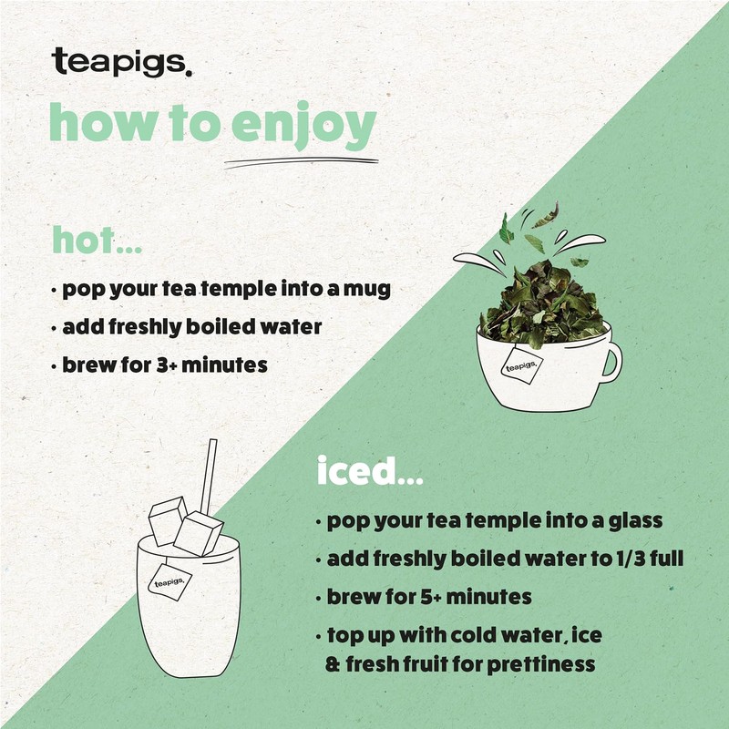 Teapigs Peppermint Leaves Tea Bags Made with Whole Leaves (1