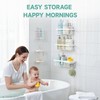 Veken 6-Pack Rustproof&Waterproof Shower Caddy, Adhesive Shelves Rack with Soap