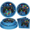 120 Pcs Video Game Birthday Decorations Game Birthday Party Supplies