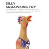 Outward Hound Squawkers Henrietta Latex Rubber Chicken Interactive Dog Toy,