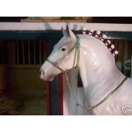 Jaapi MOSS halter w/lead-fits Breyer/Stone big drafters