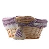 Premier Housewares Round Picnic Blanket Basket Hamper Handles Picnic Basket