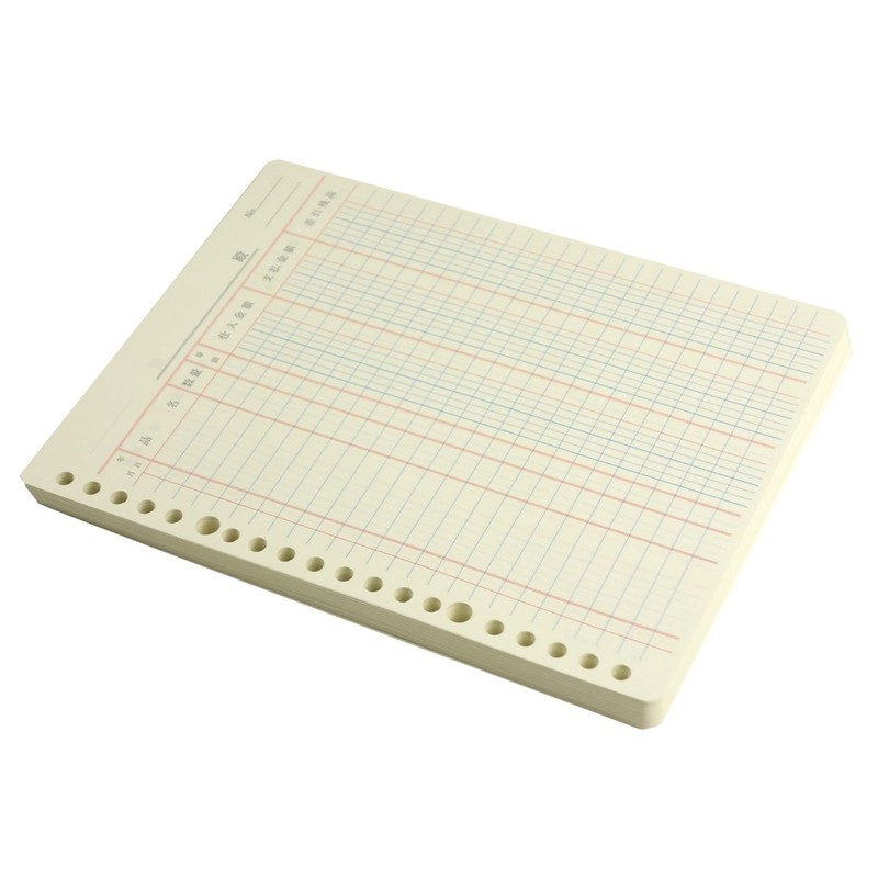 Kokuyo Tri-Color Printed Loose Leaf Papers