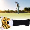 Plush Fabrics Cartoon Tiger Pattern Golf Putters Head Covers Headcovers