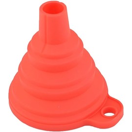 daycount 3pcs Mini Gel de silicona Embudo plegable Hopper Utensilios de cocina plegable, Multi colores, Rojo, 1