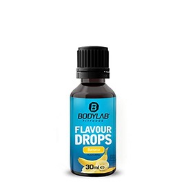 Bodylab24 Flavour Drops 30 ml Banana, Calorie Free, Sugar Free & Fat-free Aroma Drops, Flavdrops for Sweetening Food, Coffee Syrup, Flavour Drops without Artificial Colours