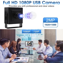 ELP 1080P Webcam Full HD OTG USB 2.0 Camera 100 fps VGA USB Web Camera UVC Industrial Camera, USB Compatible for Android, Windows, Linux, Mac