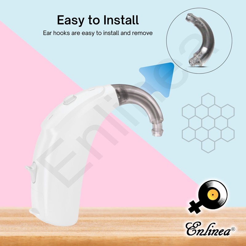 ENLINEA Replacement Ear Hook for Phonak Solana M H2O BTE.