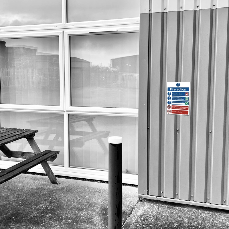 stika.co Fire Action Symbolised Plan A5 148x210mm 1mm Rigid PVC