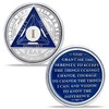 1 Year Original Triangle Sobriety Coin Set | Silver Roman