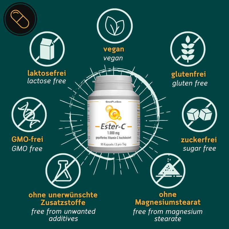 Ester-C® 1,000 mg Buffered Vitamin C 789 mg High Dose